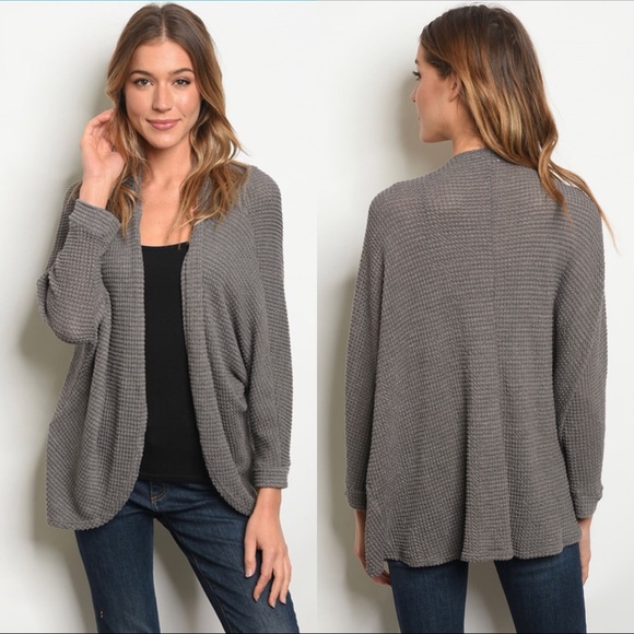 LilyandGypsy Sweaters - Waffle knit open front cardigan LilyandGypsy Sweaters - Waffle knit open front cardigan